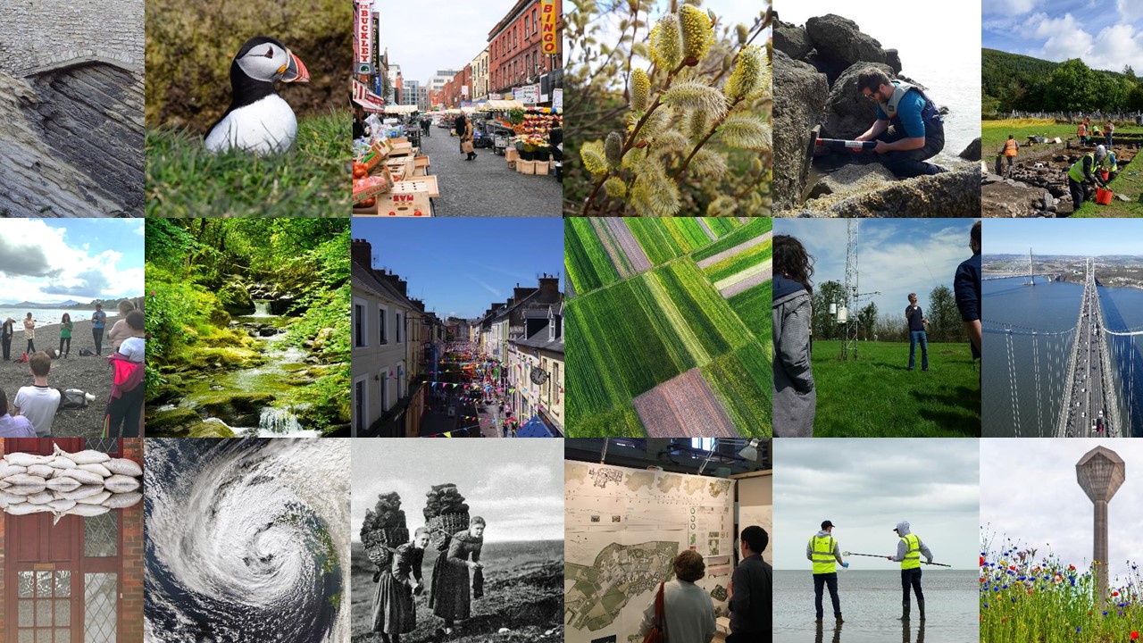 Panel of environmental research images